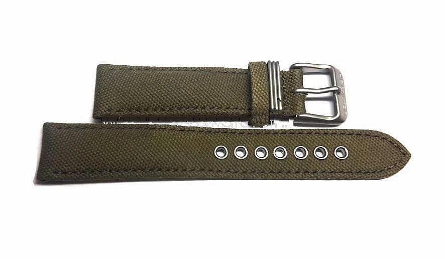 Hamilton 18mm Olive Green Canvas Khaki Field Mechanical Watch Band H600733101