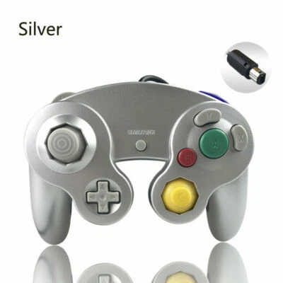 Wired Shock Joystick Gamepad Controller For Nintendo Gamecube NGC -Silver - Image 1 of 2