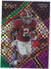Derrick Henry 2023 Panini Select Draft Picks Field Level Green Purple Prizm /100