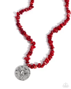 Paparazzi Longhorn Leader Red Necklace NWT - Picture 1 of 2