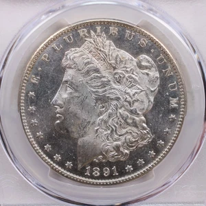 1891 Morgan Silver Dollar., PCGS MS-63, Proof Like., Store SALE #GDR0178. - Picture 1 of 3