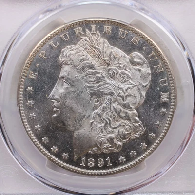 1891 Morgan Silver Dollar., PCGS MS-63, Proof Like., Store SALE #GDR0178. - Image 1 of 3