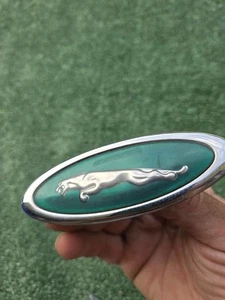 1997-2002 JAGUAR XK8 LEFT SIDE FENDER EMBLEM GREEN LOGO BADGE OEM 97 98 99 00 01 - Bild 1 von 6