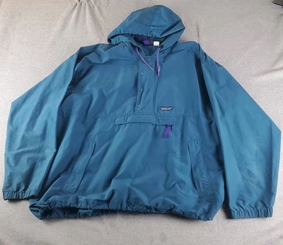 Vintage Patagonia Jacket Mens XL Blue 53690 Anorak Windbreaker Hiking Outdoor  - Image 1 of 4