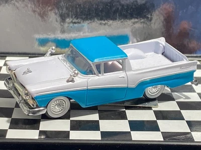 1/64 1957 FORD RANCHERO PICKUP BLUE AND WHITE M25 - Image 1 of 4