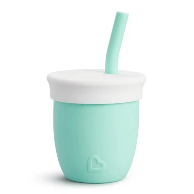 Cest Silicone Drinking Cup 4oz Convertible Straw and Open Cup for Babies - Image 1 of 4