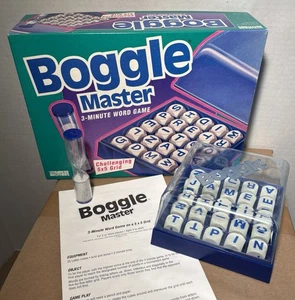 Juego de palabras Boggle Master 5x5 cuadrícula 3 minutos de Parker Brothers edición vintage - Imagen 1 de 6