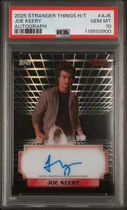 Tarjeta autógrafa Topps Stranger Things High Tek Joe Kerry Steve 2025 PSA 10 - Imagen 1 de 2