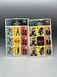 Vintage Beverly Hills 90210 Sticker Packs 2 Stück 72 Aufkleber insgesamt Neu im Paket - Bild 1 von 4