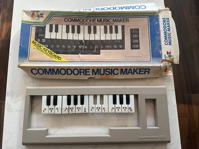 Commodore SFX Music Maker Keyboard Overlay Commodore 64 Vintage Computer READ - Image 1 of 4