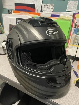 Vintage Fulmer M1 Trident Motorcycle helmet Black Full Face Off Road Safety  - Image 1 of 4