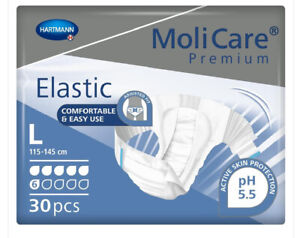 Molicare Premium Elasticated Incontinence Briefs -  30 pads