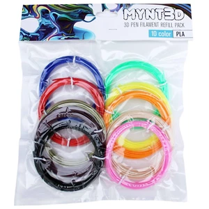 PLA 3D Pen Filament Refill Pack (10 Color, 3M Each) - Picture 1 of 1