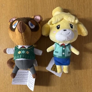 Animal Crossing Tom Nook und Isabelle Plüschtiere Set - NEU MIT ETIKETT - Bild 1 von 9