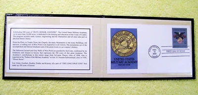 West Point USMA First Day Cover: BICENTENNIAL 1802-2002, First Day of Issue 2002 - Image 1 of 4