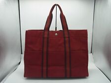 Auth VQ03 Hermes Fourre Tout GM Tote Bag with tag from Japan
