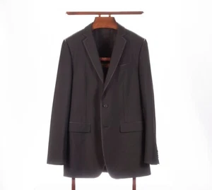 Neuwertiges BANANA REPUBLIC Monogram grau Vitale Barberis Wolle Mohair Smoking Sakko 40 L - Bild 1 von 14
