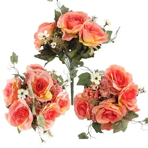 Ramo de imitación de lujo bonito para dama - ramo grande de flores artificiales premium de lujo - Imagen 1 de 4