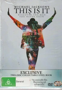 Michael Jackson's his Is It - 2 Disc Collectable Steel Book - DVD - New & Sealed - Picture 1 of 1
