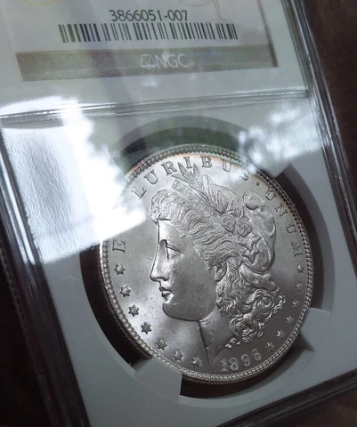 1896 P Morgan Dollar NGC MS65 gem Cover