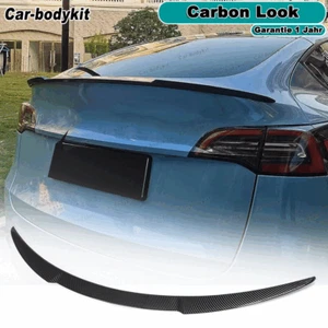 Alerón trasero Carbon Look adecuado para Tesla Model Y 2020-2024 alerón ala labio - Imagen 1 de 14