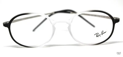 Ray Ban RB7153F 5789 Negro/Blanco Ombre Anteojos Nuevo Auténtico 52 Foto 1 de 4