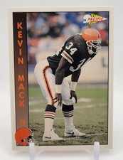🏈KEVIN MACK 1992 Pacific Cleveland Browns NFL Football Card🏈