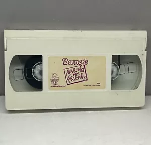 Barney Making New Friends VHS 1995 Video Tape Only PBS Kid Show Paper Label RARE - Bild 1 von 8
