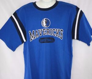 NEW Youth Kids Boys MAJESTIC NBA Dallas Mavericks Mavs Blue Ringer Tee T-Shirt