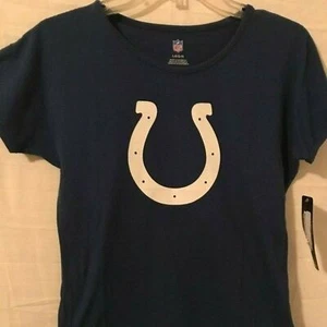 NFL Indianapolis Colts NEW Girls Youth Size 14 XL Blue TShirt Short Sleeves Crew - Picture 1 of 4