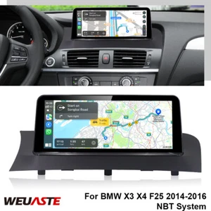10.25 inch Car Multimedia Screen Wireless Carplay For BMW X3 X4 F25 2014-16 NBT - Picture 1 of 12