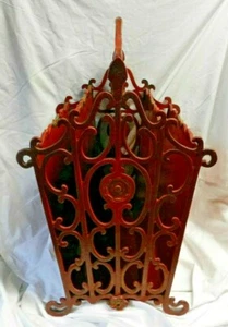 Rare Vintage Decorative Wrought Iron Handled Footed Magazine Rack-SHABBY CHIC! - Picture 1 of 9