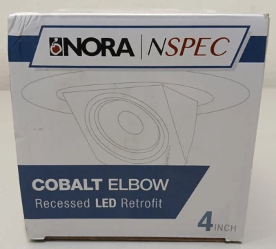 NORA NSPEC COBALT ELBOW RECESSED LED RETROFIT 4INCH NLCBC-470 - Image 1 of 4