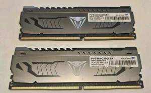 PATRIOT VIPER STEEL (PVS464G360C8K) 64GB (2 x 32GB) PC4-28800 (DDR4-3600) Memory - Picture 1 of 2