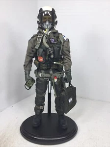 1/6 CUSTOM BUILD IDF ISRAELI AIR FORCE F-16i « SUFA » PILOTE DE CHASSE MODERNE + STAND - Photo 1/24