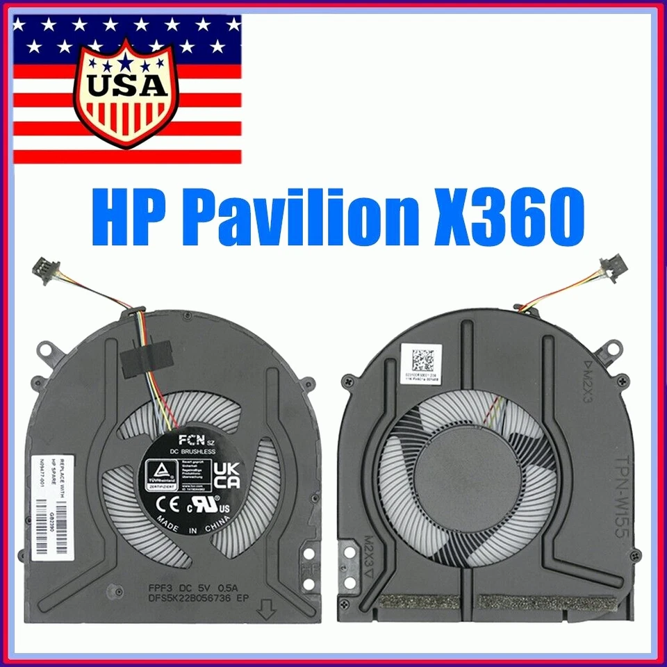 CPU Cooling Fan For HP Pavilion X360 14-DH 14-DH1036TX 14M-DH L51102-001