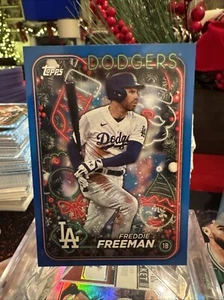 Freddie Freeman ⚾️ Topps Holiday 2024 Blue Metallic  - Bild 1 von 3