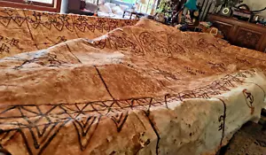 TAPA BARK CLOTH, Superb Tongan 13'x14' Vintage - Picture 1 of 9