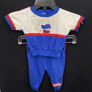 Chándal Joveux Gamins Happy Niños Jóvenes 18 Meses Manga Corta con Pantalones De Colección Años 70 - Imagen 1 de 4