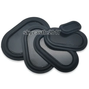 2pcs Elliptical Speaker Passive Radiator Auxiliary Bass Rubber Vibration Plate - Picture 1 of 32