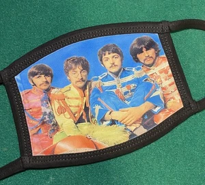 The Beatles Colorful Face Mask Reusable Washable Double Layer - Picture 1 of 3