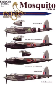 EagleCals Decals 1/32 DE HAVILLAND MOSQUITO FB.Mk.IV Fighter Bomber Part 3 - Picture 1 of 5