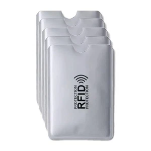 5x RFID Wallet Schutzhülle NFC Blocker Abschirmung Datenschutz Kartenhülle Etui - Bild 1 von 9