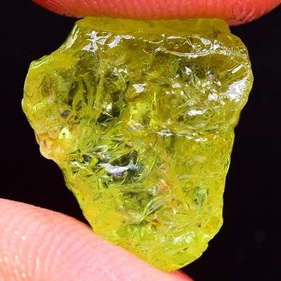 VERY NICE 16.20ct NATURAL100% UNHEATED YELLOW MALI GARNET ROUGH NR! - Image 1 of 3