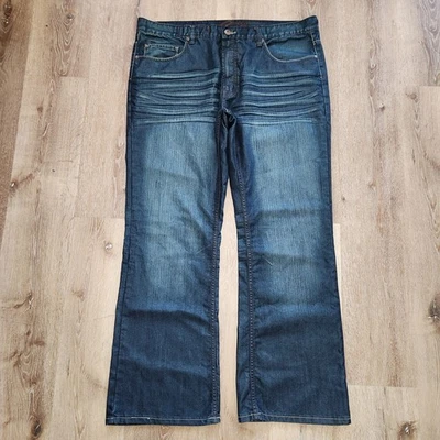 Request Blue Jeans Mens 42X32 Distreesed Pocket Skating RN#97628 - Image 1 of 4