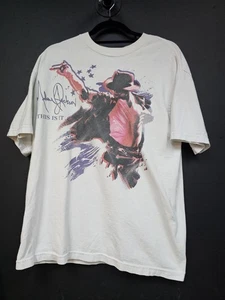 Vintage Y2K Michael Jackson This Is It Tour T Shirt Size XL - Picture 1 of 3