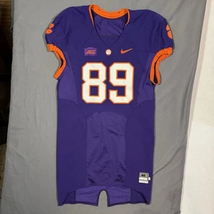 Clemson Tigers #89 Nike Fußball Trikot Lila Größe 46 L +4 Acc NCAA Game Worn - Bild 1 von 8