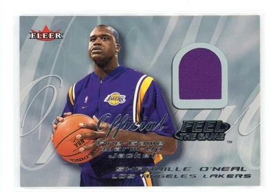 Tarjeta LAKERS reliquia usada Shaquille O’Neal 2000-01 Fleer Basketball Feel The Game Foto 1 de 3