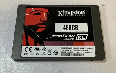 Kingston KC300 SATA III 2.5" 480GB Internal SSD Storage (SKC300S37A/480G) "Q7D" - Image 1 of 3