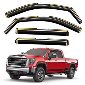 Protectores de lluvia para ventanas en canal Silverado/Sierra 2500HD/3500HD 2020-2025 doble cabina - Imagen 1 de 7